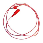Mueller Electric Crocodile Clip Lead, 10A, 300V, Red, 1.5m Lead Length
