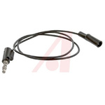 Mueller Electric Crocodile Clip Lead, 10A, 300V, Black, 600mm Lead Length