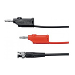 Schutzinger BNC Test Lead, Black, Red, 2m Lead Length