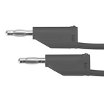 Schutzinger Test lead, 16A, 33 V ac, 70V dc, Black, 2m Lead Length