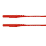 Schutzinger Test lead, 16A, 1kV, Red, 1m Lead Length