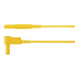 Schutzinger Test lead, 16A, 1kV, Yellow, 500mm Lead Length