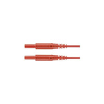Schutzinger 2 mm Connector Test Lead, 10A, 600V, Black, 1m Lead Length