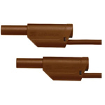 Schutzinger Test lead, 32A, 1kV, Brown, 1.5m Lead Length