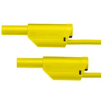 Schutzinger Test lead, 32A, 1kV, Yellow, 1.5m Lead Length
