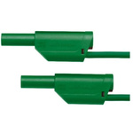 Schutzinger Test lead, 32A, 1kV, Green, 500mm Lead Length