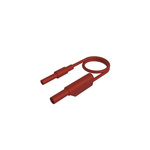 Hirschmann Test & Measurement Test lead, 32A, Red, 1m Lead Length