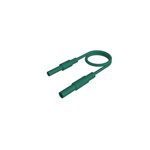 Hirschmann Test & Measurement Test lead, 32A, Green, 500mm Lead Length