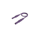 Hirschmann Test & Measurement 4 mm Test Probe Lead, 32A, Violet, 1m Lead Length