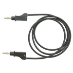Electro PJP Test lead, 36A, 30 → 60V, Black, 100cm Lead Length