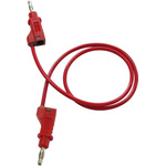 Electro PJP Test lead, 36A, 30 → 60V, Red, 100cm Lead Length