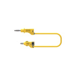 Electro PJP Test lead, 36A, 30 → 60V, Yellow, 200cm Lead Length