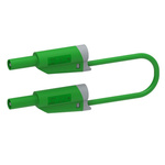 Electro PJP Test lead, 36A, 600V, Green, 100cm Lead Length