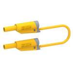 Electro PJP Test lead, 36A, 600V, Yellow, 200cm Lead Length