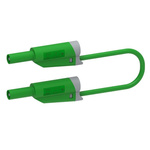 Electro PJP Test lead, 36A, 1kV, Green, 100cm Lead Length