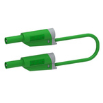 Electro PJP Test lead, 36A, 1kV, Green, 200cm Lead Length