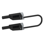 Electro PJP Test lead, 36A, 1kV, Black, 50cm Lead Length
