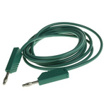 Hirschmann Test & Measurement, 16A, 60V dc, Green, 2m Lead Length