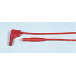 Hirschmann Test & Measurement, 16A, 1000V ac/dc, Red, 500mm Lead Length