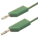 Hirschmann Test & Measurement, 32A, 30 V ac, 60V dc, Green, 2m Lead Length