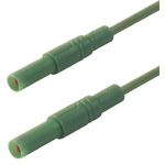 Hirschmann Test & Measurement, 32A, 1000V ac/dc, Green, 2m Lead Length