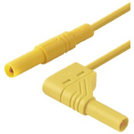 Hirschmann Test & Measurement, 32A, 1000V ac/dc, Yellow, 1m Lead Length