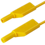 Hirschmann Test & Measurement, 32A, 1000V ac/dc, Yellow, 500mm Lead Length