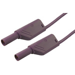 Hirschmann Test & Measurement, 32A, 1000V ac/dc, Violet, 1m Lead Length