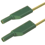 Hirschmann Test & Measurement, 32A, 1000V ac/dc, Green, Yellow, 2m Lead Length