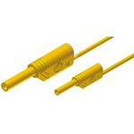 Hirschmann Test & Measurement, 10A, 1000V ac/dc, Yellow, 1m Lead Length