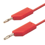 Hirschmann Test & Measurement, 32A, 30 V ac, 60V dc, Red, 250mm Lead Length