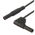 Hirschmann Test & Measurement, 16A, 1000V ac/dc, Black, 250mm Lead Length