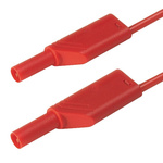 Hirschmann Test & Measurement, 32A, 1000V ac/dc, Red, 250mm Lead Length