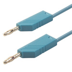 Hirschmann Test & Measurement, 16A, 30 V ac, 60V dc, Blue, 1.5m Lead Length