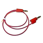 Mueller Electric Test lead, 10A, 300V, Red, 1.2m Lead Length