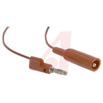 Mueller Electric Crocodile Clip Lead, 10A, 300V, Red, 600mm Lead Length