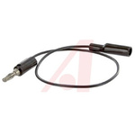 Mueller Electric Crocodile Clip Lead, 10A, 300V, Black, 300mm Lead Length