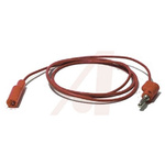 Mueller Electric Crocodile Clip Lead, 10A, 300V, Black, 0.9m Lead Length
