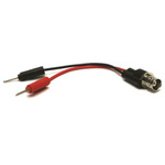 Mueller Electric BNC Test Lead, 5A, 300V ac, Black, 100mm Lead Length