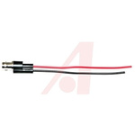 Mueller Electric BNC Test Lead, 500V ac, Black, Red, 200mm Lead Length