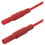 Hirschmann Test & Measurement, 16A, 1000V ac/dc, Red, 2m Lead Length