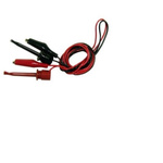 Teishin Electric Crocodile Clip Lead, Black, Red, 1m Lead Length