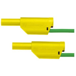 Schutzinger Test lead, 32A, 1kV, Green/Yellow, 1m Lead Length