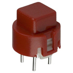 SPST-NO Red Momentary Action Switch, 100 mA@ 32 V, -20 → +85°C