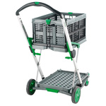 RS PRO 2 Shelf Aluminium Folding Trolley, 670 x 470mm, 60kg Load