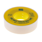 RS PRO White PTFE Tape, 5m x 12mm x 0.2mm
