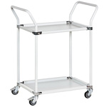 RS PRO 2 Shelf Metal Trolley, 760 x 460mm, 200kg Load