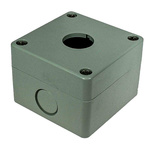 RS PRO Grey ABS Push Button Enclosure - 1 Hole 22mm Diameter