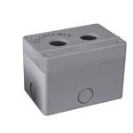 RS PRO Grey ABS Push Button Enclosure - 2 Hole 22mm Diameter