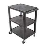 RS PRO 3 Shelf PE Trolley, 610 x 460mm, 150kg Load